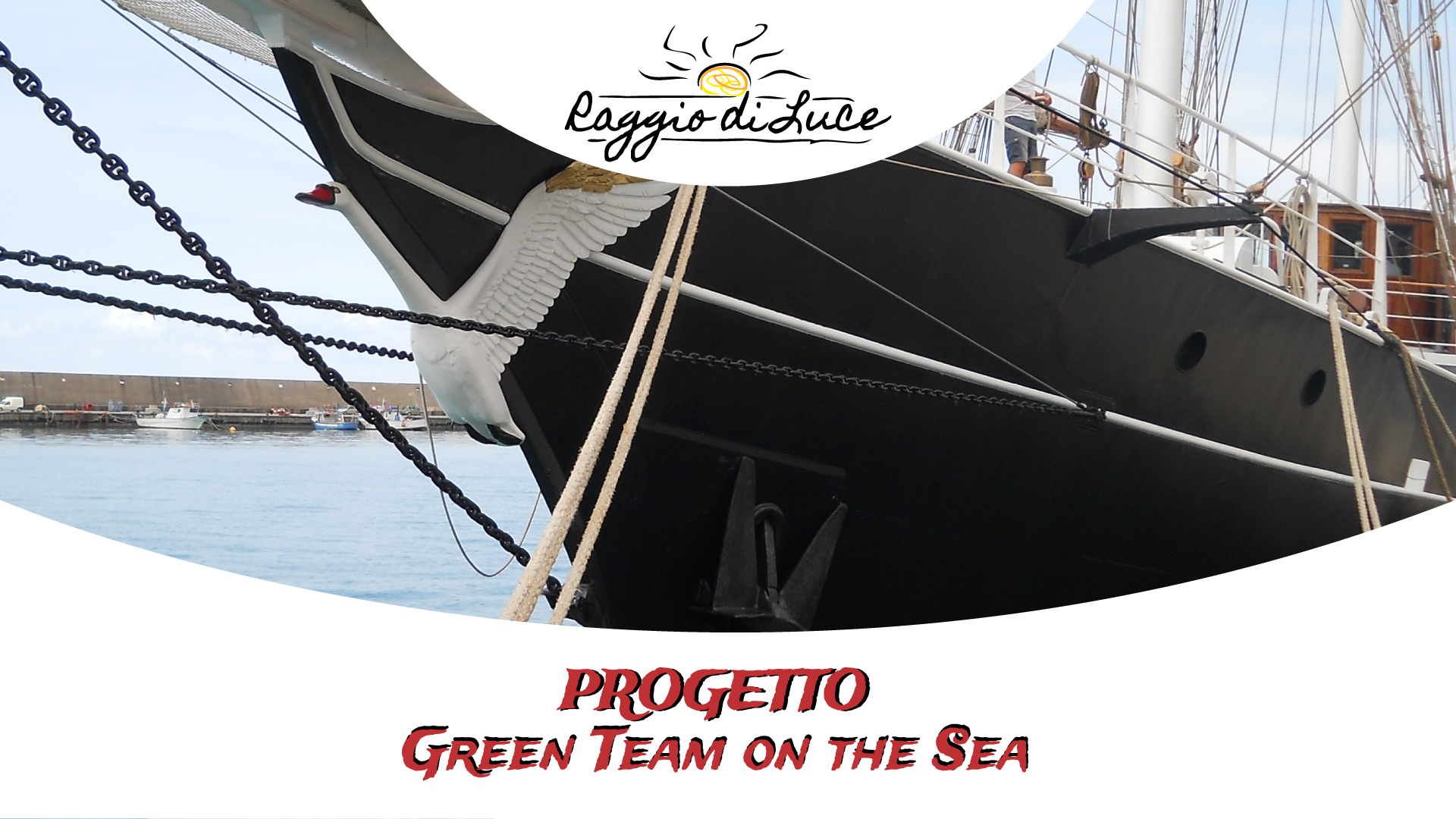 copertina progetto green team on the sea, in collaborazine con fondazinoe tender to nave italia