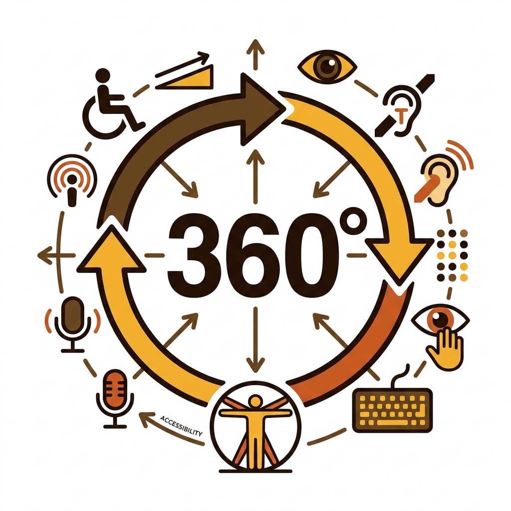 icona accessibilità a 360 gradi